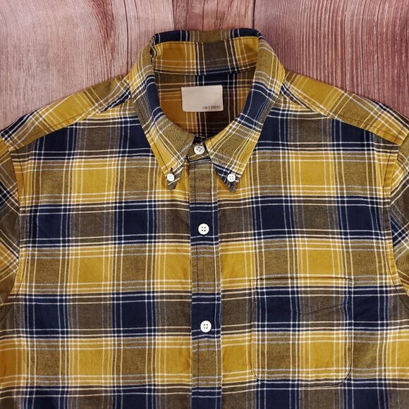 Band of Outsiders Mens Size 2 Medium Plaid LS Button Down Shirt USA Made - Picture 3 of 11